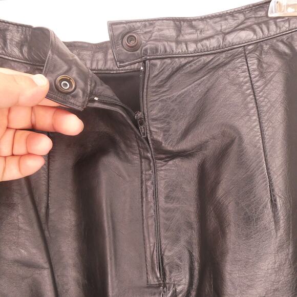 Winlit Woman‎ leather skirt size 9/10 black - Picture 6 of 9